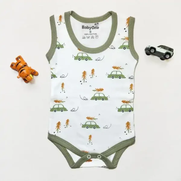 بادی رکابی پسرانه طرح ماشین