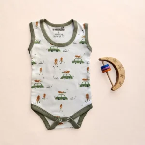 بادی رکابی پسرانه طرح ماشین برند Babyone