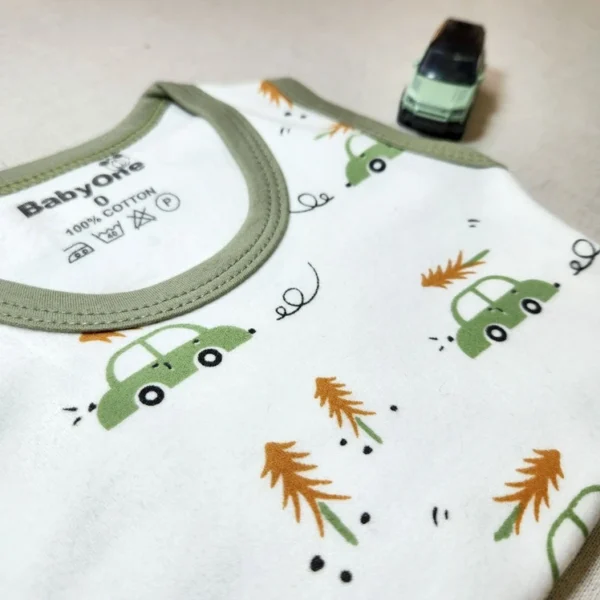 بادی رکابی پسرانه طرح ماشین بی بی وان