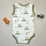 بادی رکابی پسرانه مدل ماشین برند بی بی وان