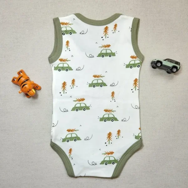 بادی رکابی پسرانه مدل ماشین برند بی بی وان