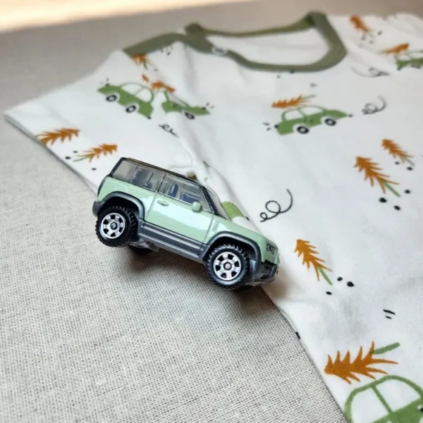 خرید بادی آستین کوتاه پسرانه طرح ماشین بی بی وان