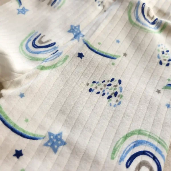 شلوار تمام چاپ طرح رنگین کمان برند بی بی وان - Image 2