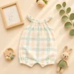 رامپر وارداتی دخترانه طرح گل برند Mimi Threads