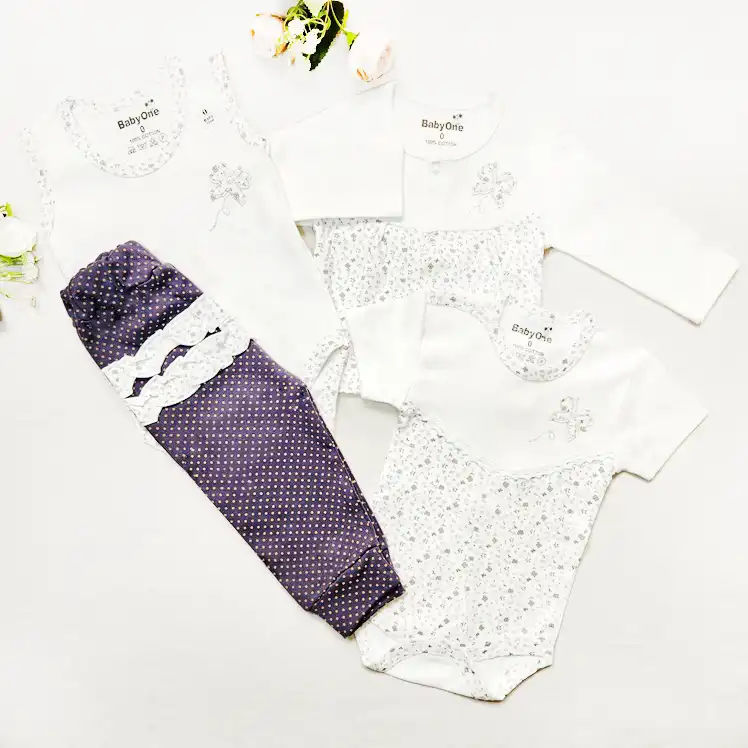 ست 4 تکه دخترانه طرح گل