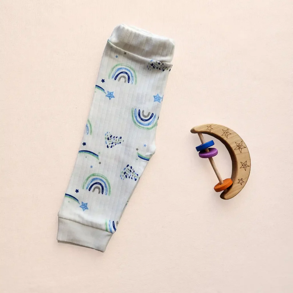 شلوار تمام چاپ طرح رنگین کمان برند Babyone