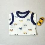 قیمت رامپر وارداتی پسرانه طرح ماشین برند mimi threads