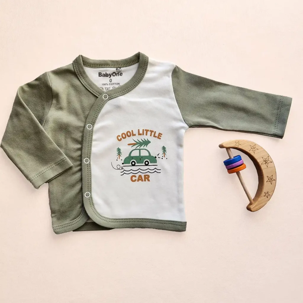 مانتویی پسرانه طرح ماشین برند Babyone