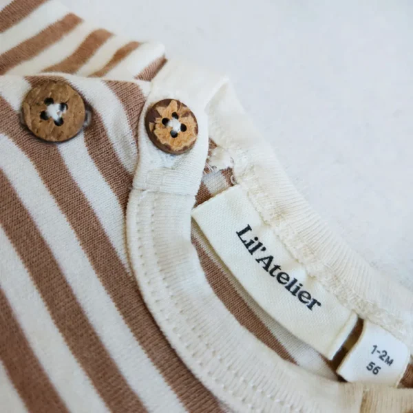 بادی آستین بلند راه راه برند Lil Atelier