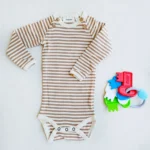 بادی آستین بلند طرح راه راه برند Lil Atelier