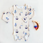 بادی آستین بلند طرح قایق برند name it