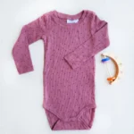 بادی آستین بلند کبرینی طرح خالدار برند name it