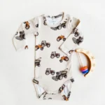 بادی پسرانه آستین بلند طرح تراکتور برند name it