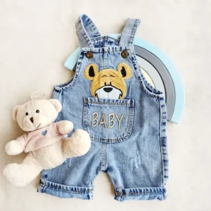 بیلر جین پسرانه طرح bear