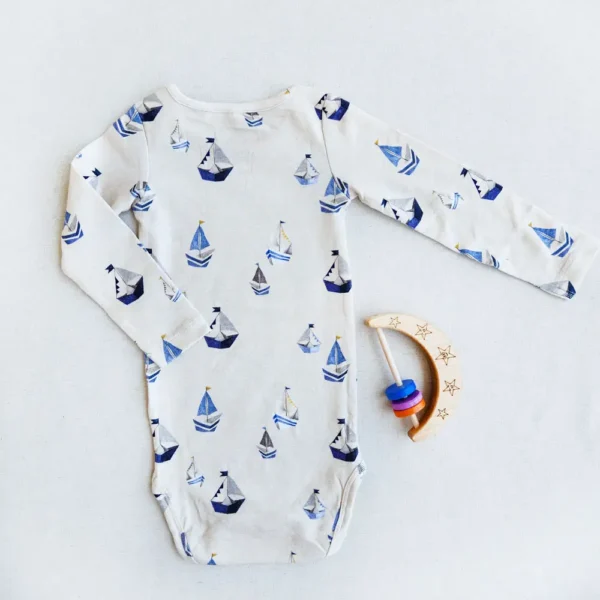 خرید بادی آستین بلند طرح قایق برند نیم ایت