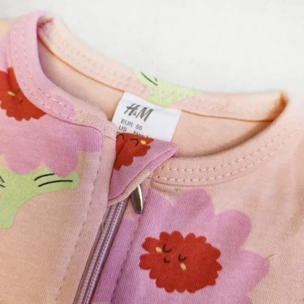 خرید سرهمی دو زیپ طرح گل خندان برند H&M