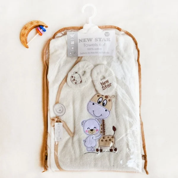 ست 5 تیکه حوله طرح زرافه برند نیو استار