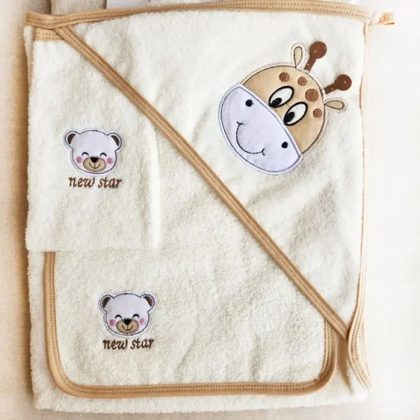 ست حوله 5 تیکه طرح زرافه برند نیو استار