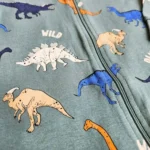 سرهمی دو زیپ دایناسوری رنگ سبز برند h&m