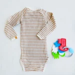 قیمت بادی آستین بلند طرح راه راه برند Lil Atelier