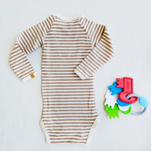 قیمت بادی آستین بلند طرح راه راه برند Lil Atelier