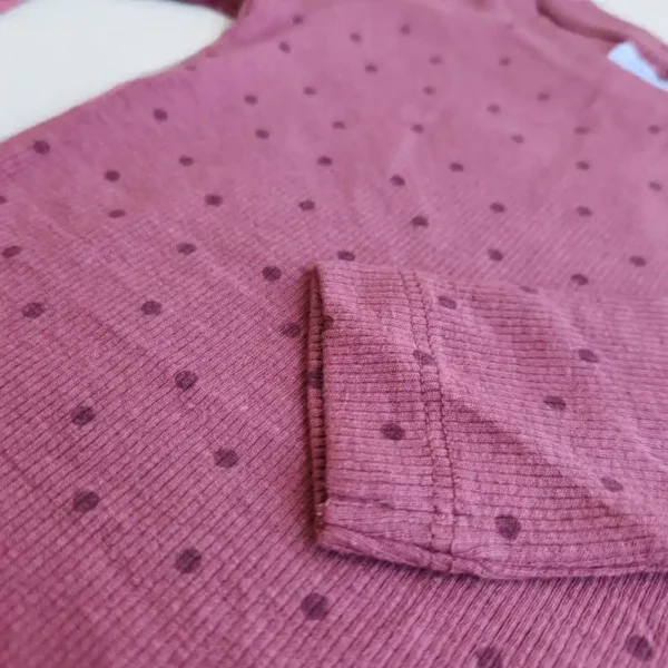 قیمت بادی آستین بلند کبرینی طرح خالدار برند name it