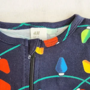 قیمت سرهمی دو زیپ طرح ریسه چراغ برند h&m