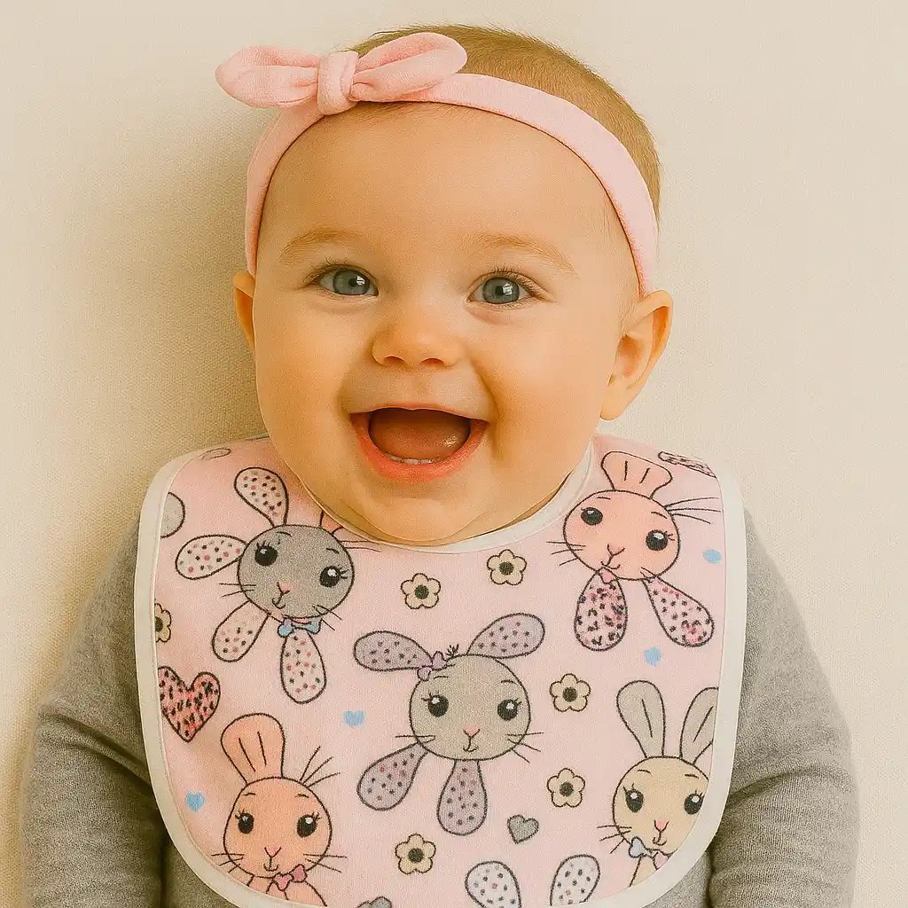 پیشبند نوزادی طرح خرگوش کد 10109