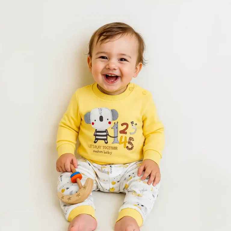 بلوز شلوار زرد