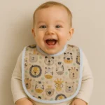 تنخور پیشبند نوزادی طرح جشن حیوانات کد 10110