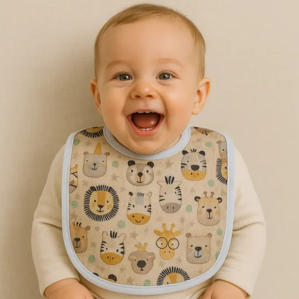 تنخور پیشبند نوزادی طرح جشن حیوانات کد 10110