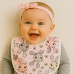 تنخور پیشبند نوزادی طرح خرگوش کد 10109