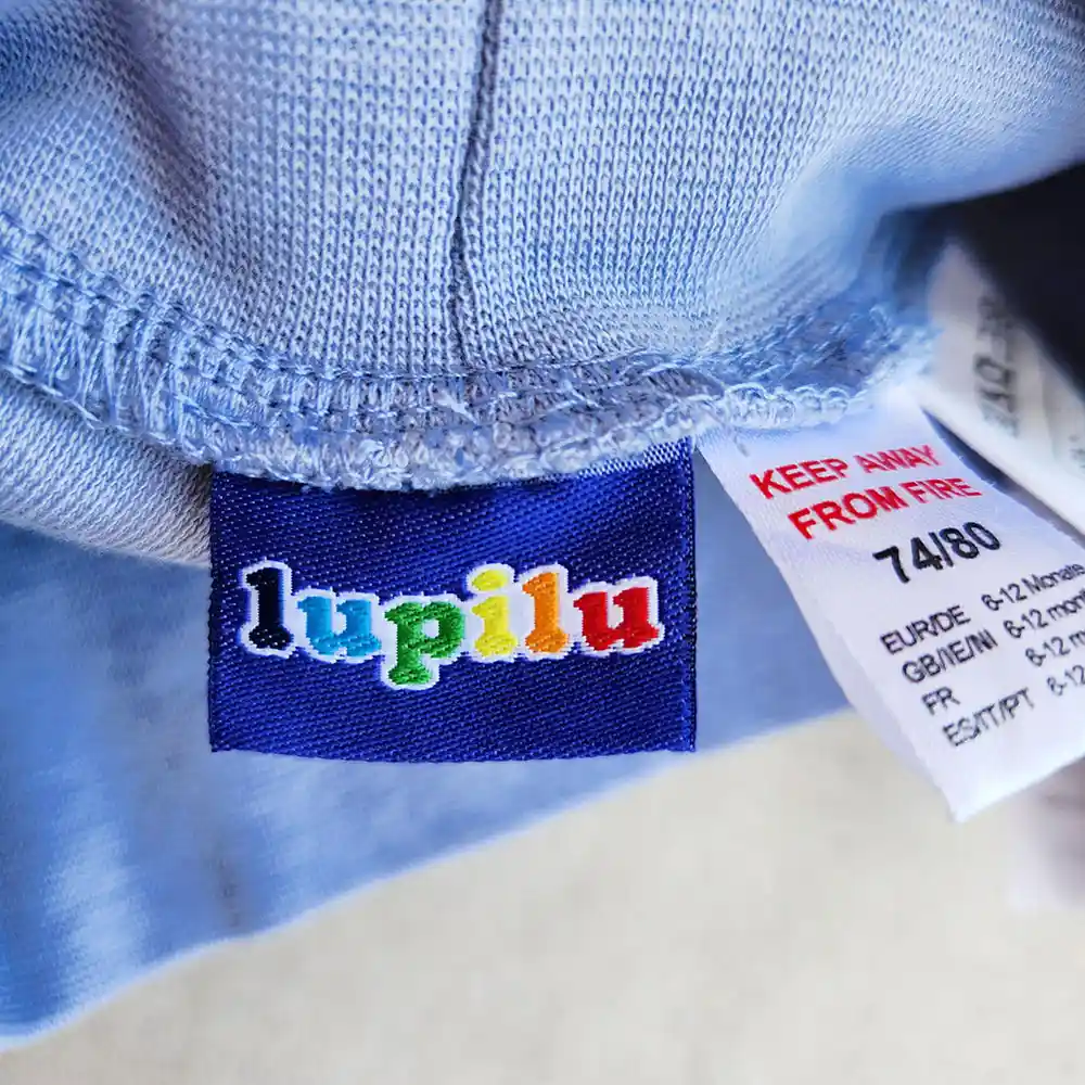 خرید شلوار ضدکولیک ساده رنگ آبی روشن برند lupilu