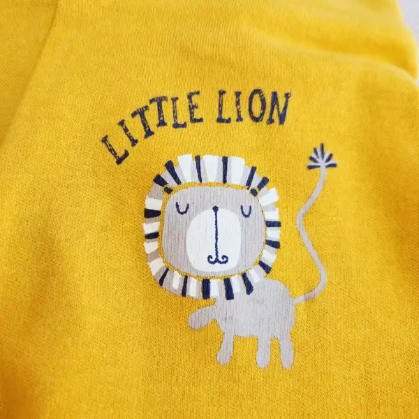 خرید شلوار ضدکولیک طرح little lion رنگ زرد برند lupilu