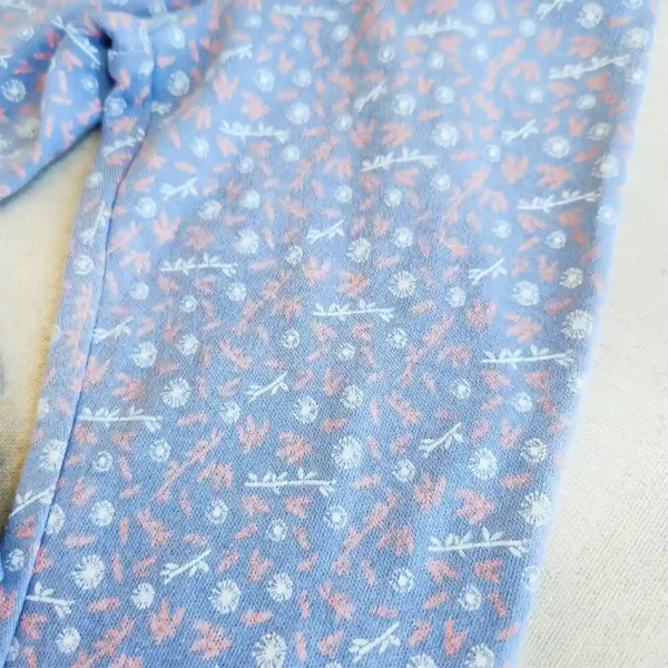 خرید شلوار ضدکولیک طرح گل رنگ آبی روشن برند lupilu