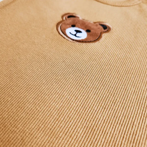 رامپر کبریتی طرح خرس رنگ نسکافه ای