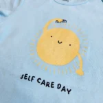 زیر دکمه آستین کوتاه وارداتی طرح Self Care Day برند Sinsay Baby