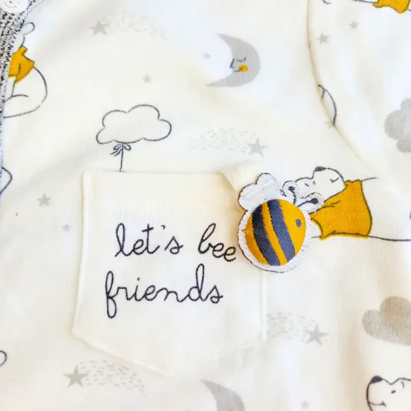 سرهمی جوراب دار وارداتی طرح پو برند دیزنی بیبی