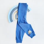 شلوار ضدکولیک طرح wild & free رنگ آبی تیره برند لوپیلو