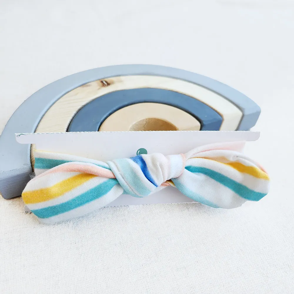 هدبند دخترانه طرح راه راه رنگی