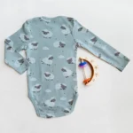 بادی آستین بلند طرح ابر و بره برند C&A