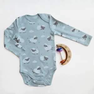 بادی آستین بلند وارداتی طرح ابر و بره برند C&A