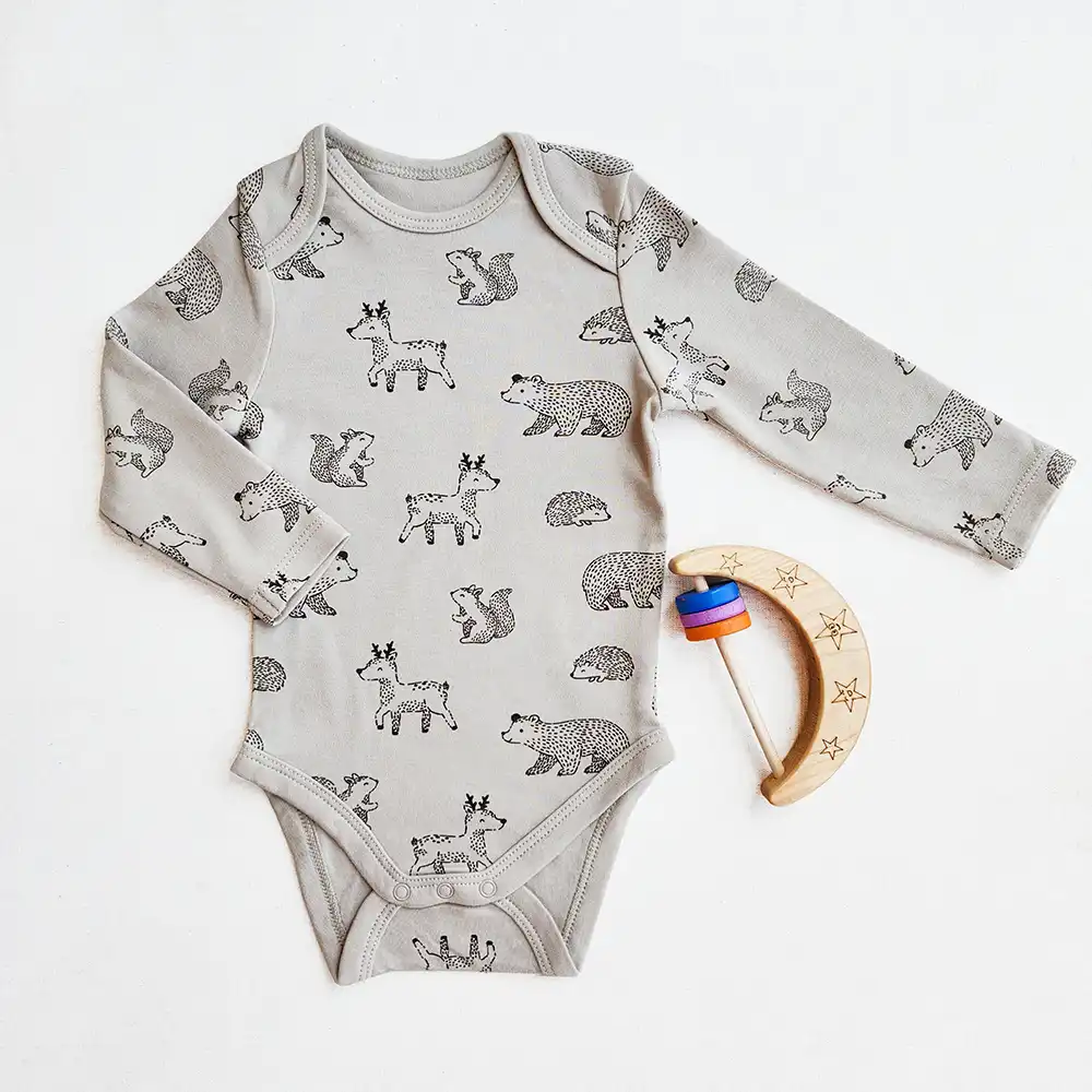 بادی آستین بلند وارداتی طرح قصه ی جنگل برند C&A