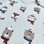 بادی آستین دار وارداتی طرح دوستان برفی برند C&A