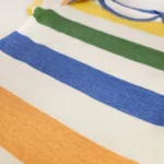 بادی آستین کوتاه طرح راه راه های درشت رنگی برند Teddy Boom