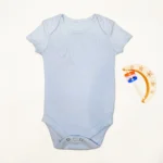 بادی آستین کوتاه وارداتی ساده رنگ آبی روشن