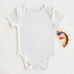 بادی آستین کوتاه وارداتی ساده رنگ سفید