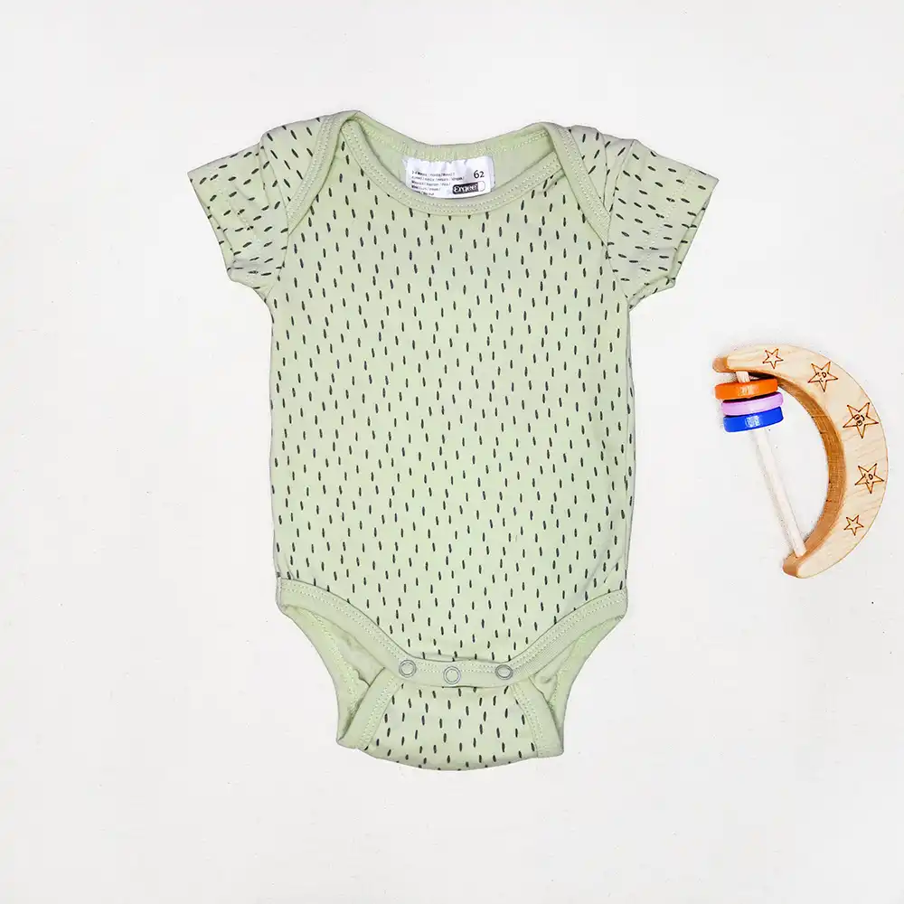 بادی آستین کوتاه وارداتی طرح دونه بارون رنگ سبز برند Ergee