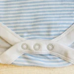 بادی آستین کوتاه وارداتی مدل راه راه سفید و آبی روشن