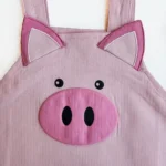 بیلر شلوارکی واردتی مدل خوک رنگ صورتی کد 10208